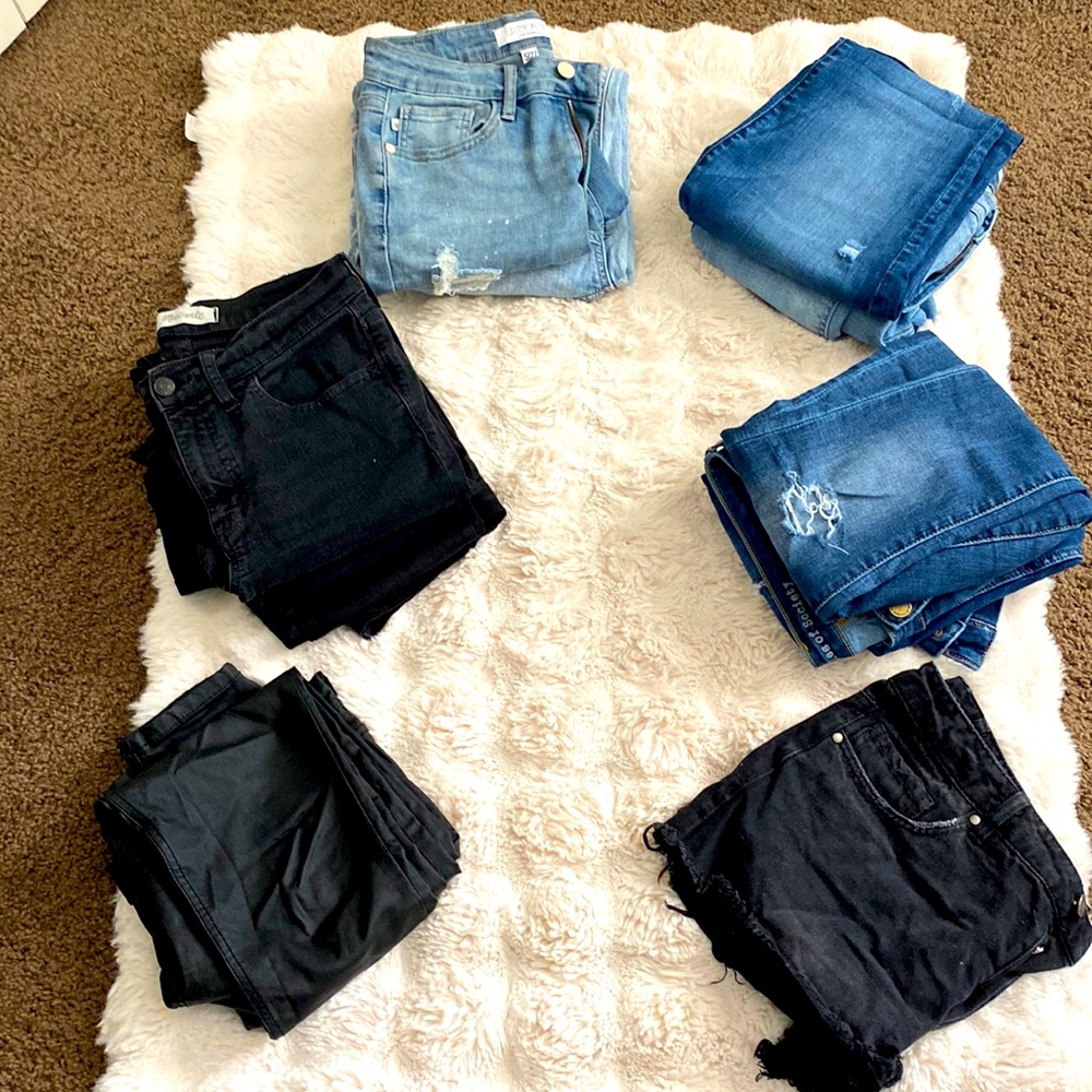 Denim Jeans and black jeans
